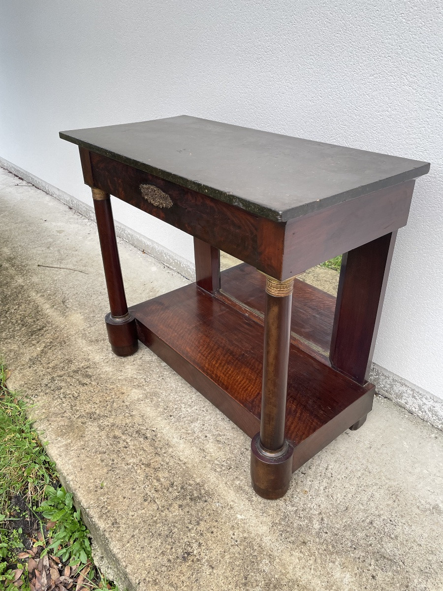 19th Century Mahogany Empire Console -photo-3