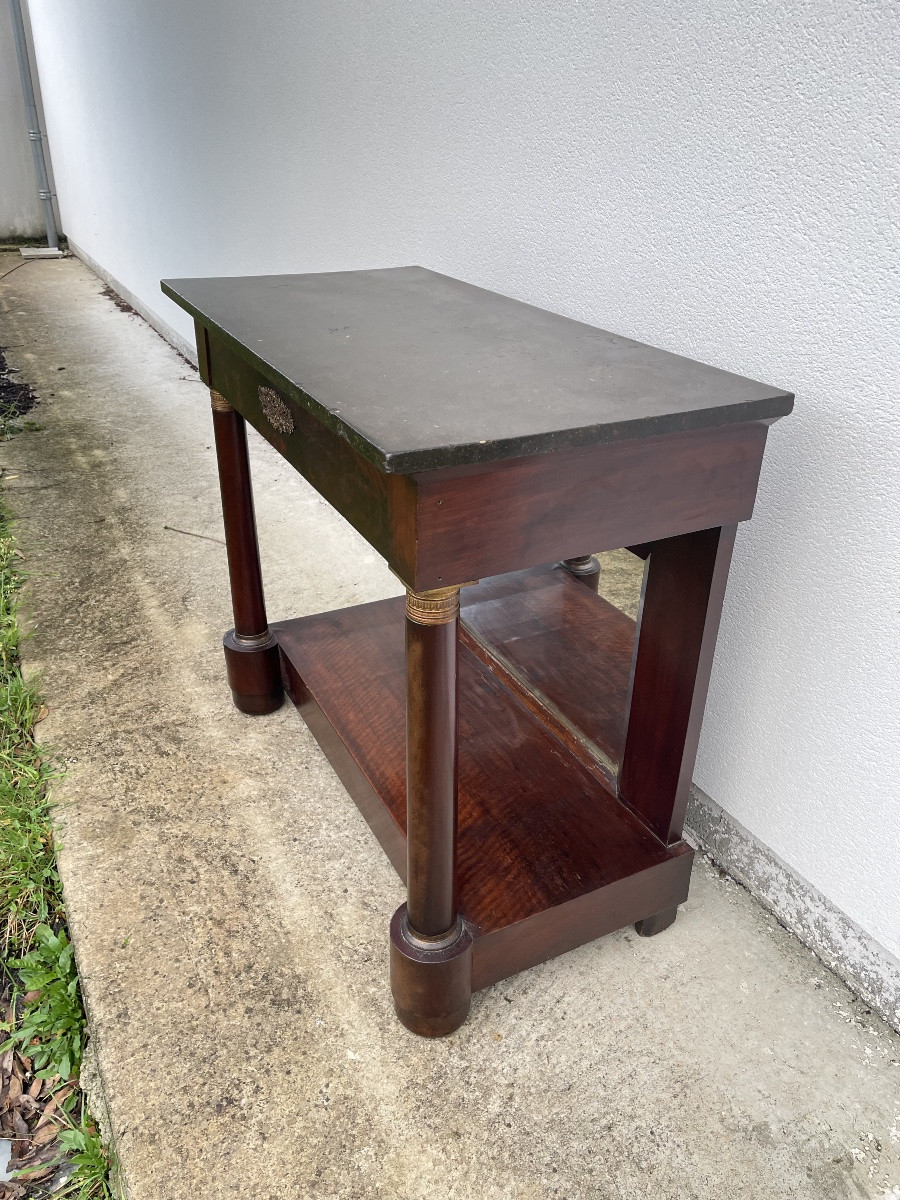 19th Century Mahogany Empire Console -photo-4