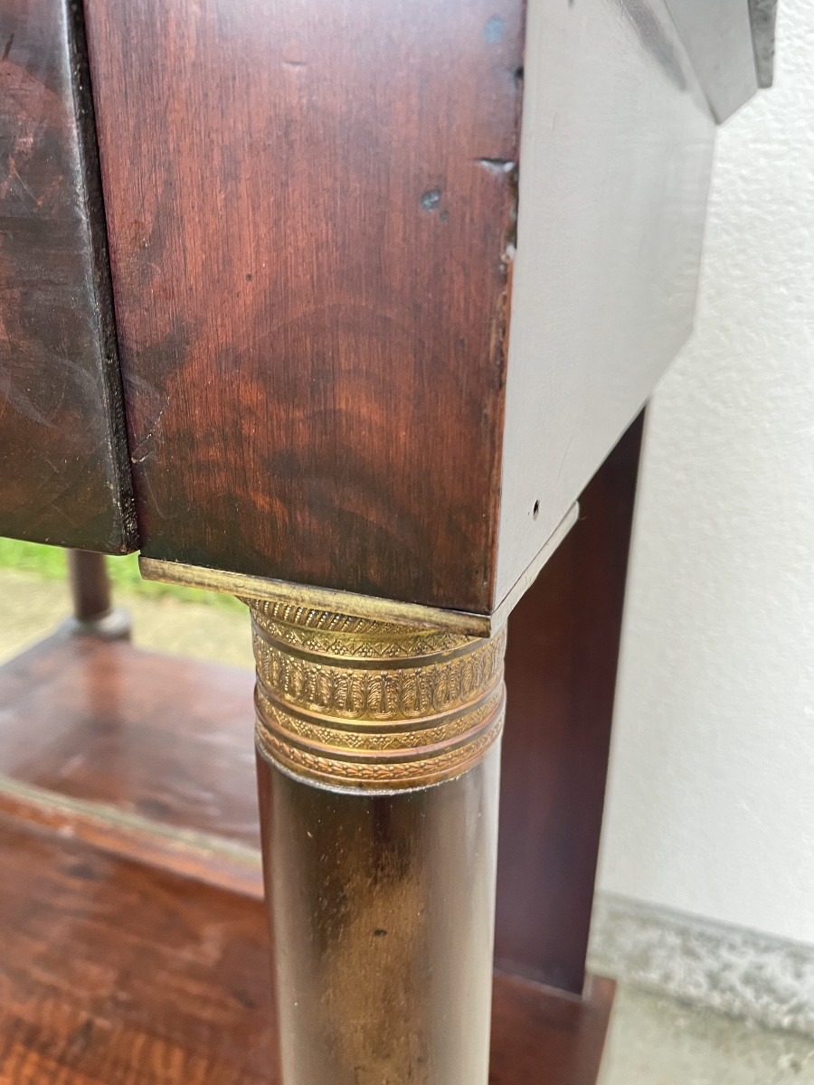 19th Century Mahogany Empire Console -photo-5