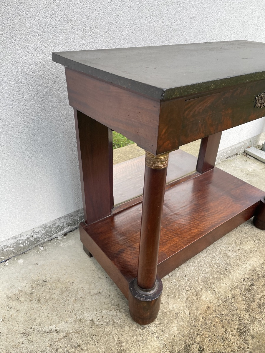 19th Century Mahogany Empire Console -photo-6