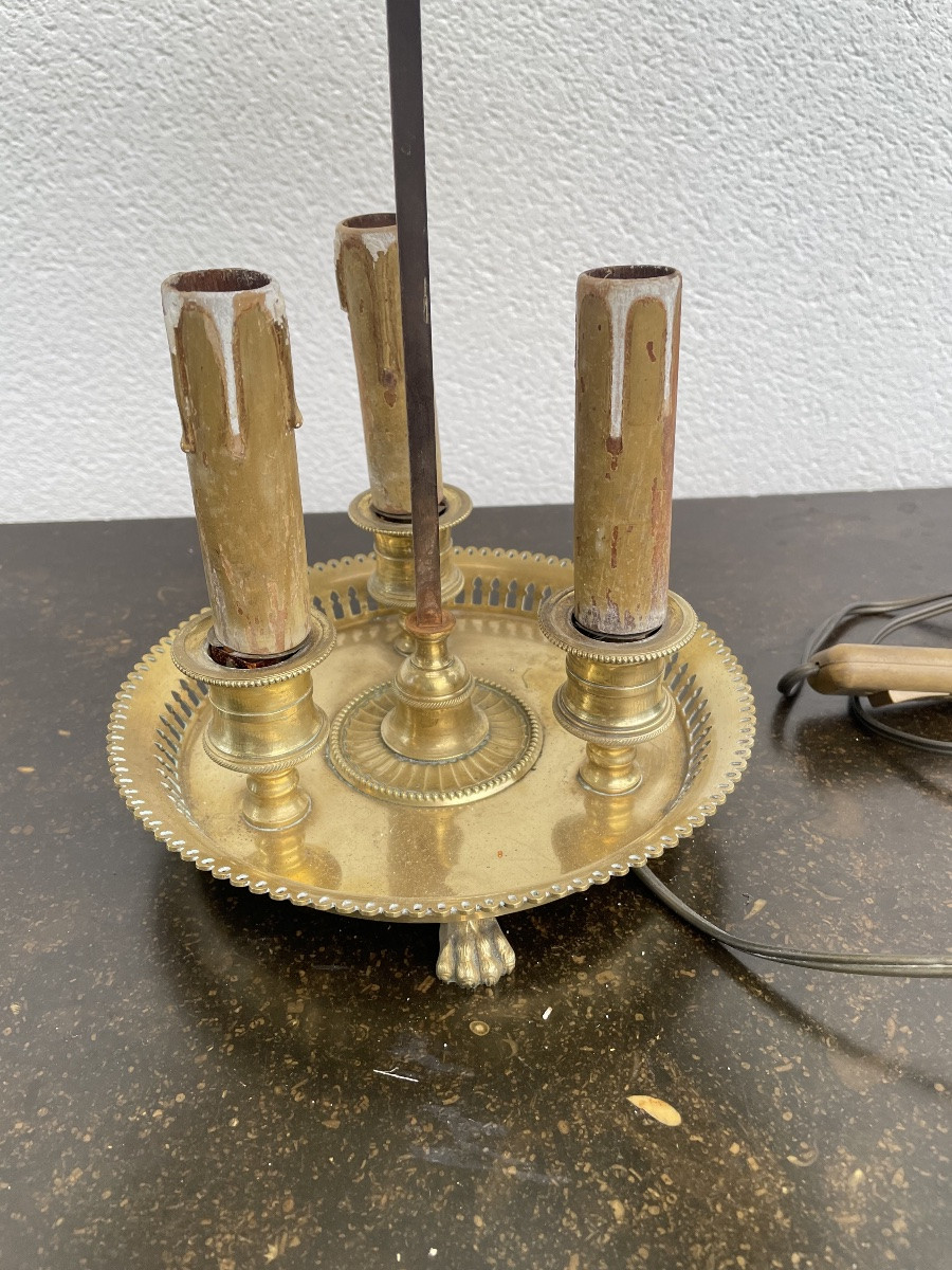 19th Century Bronze Hot Water Bottle Lamp -photo-3