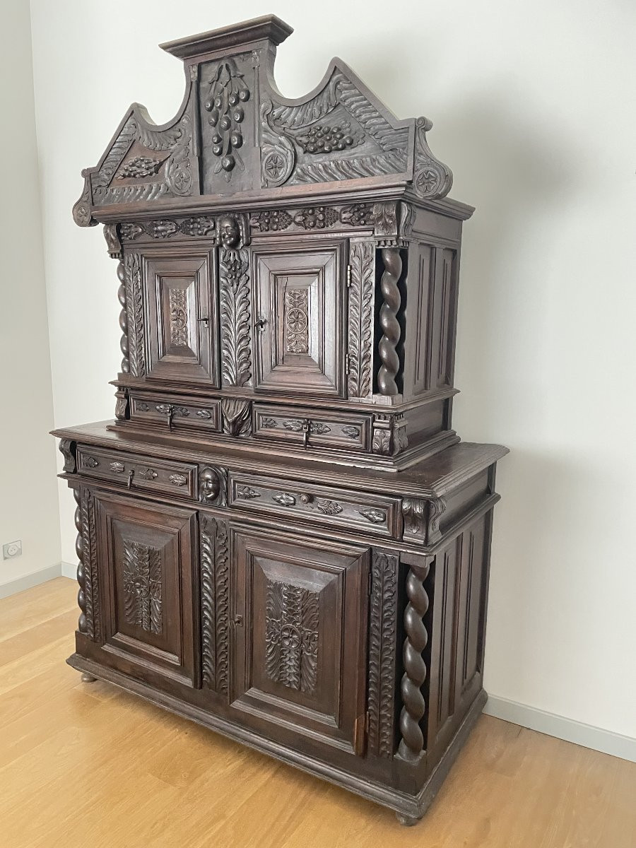 Louis XIII Period Walnut Sideboard-photo-2