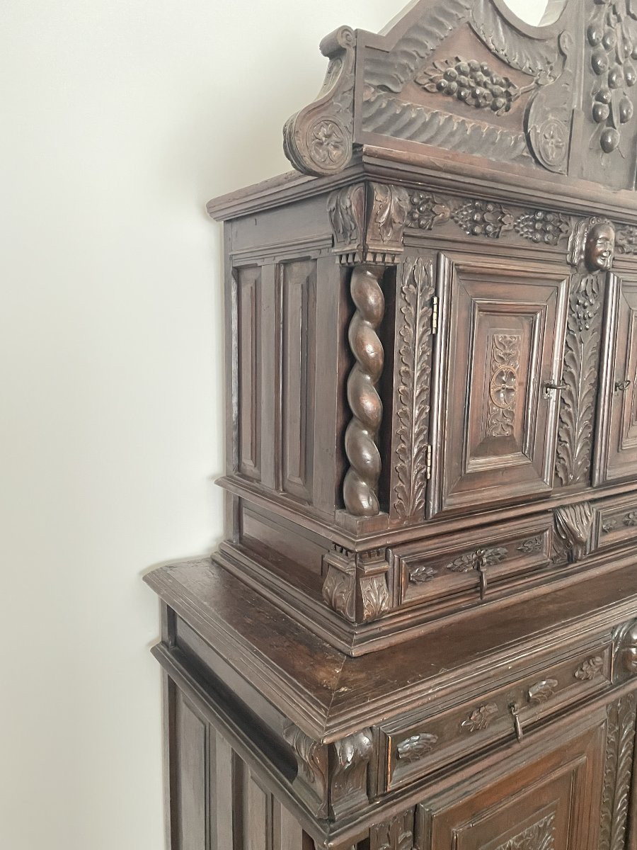 Louis XIII Period Walnut Sideboard-photo-8