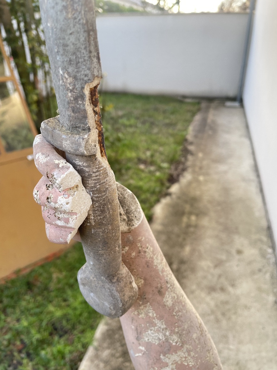 JEANNE D’ARC EN PAYSANNE GRANDE STATUE EN PLÂTRE XIX SIECLE -photo-1