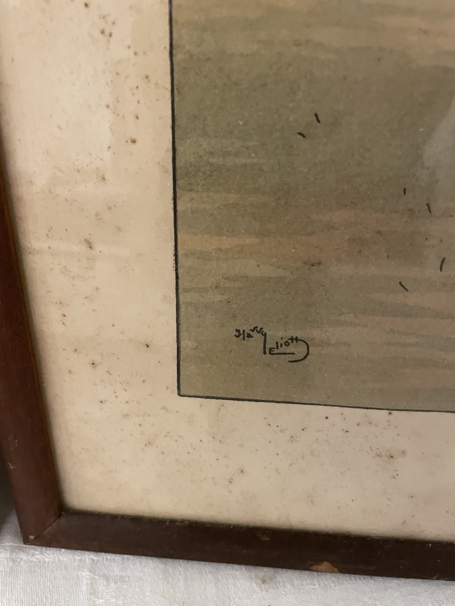 Harry ELIOTT (1882-1959) scène de Golf Suite de 5 lithographies en couleur -photo-2