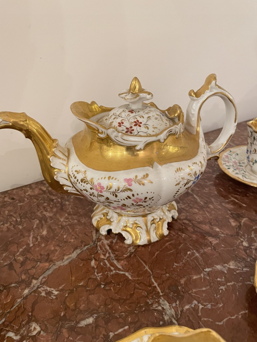 19th Century Paris Porcelain Coffee Service -photo-2