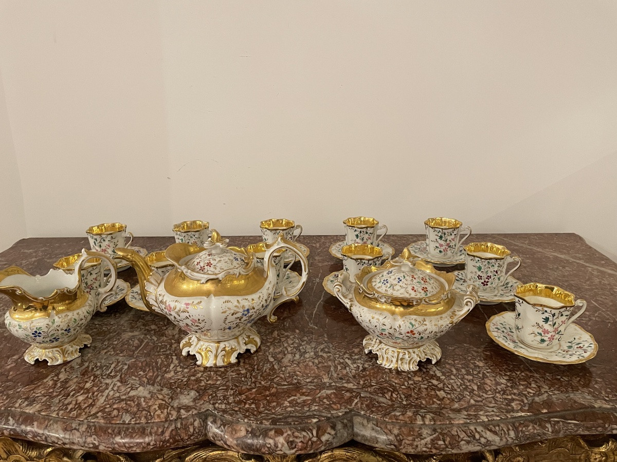 19th Century Paris Porcelain Coffee Service -photo-5