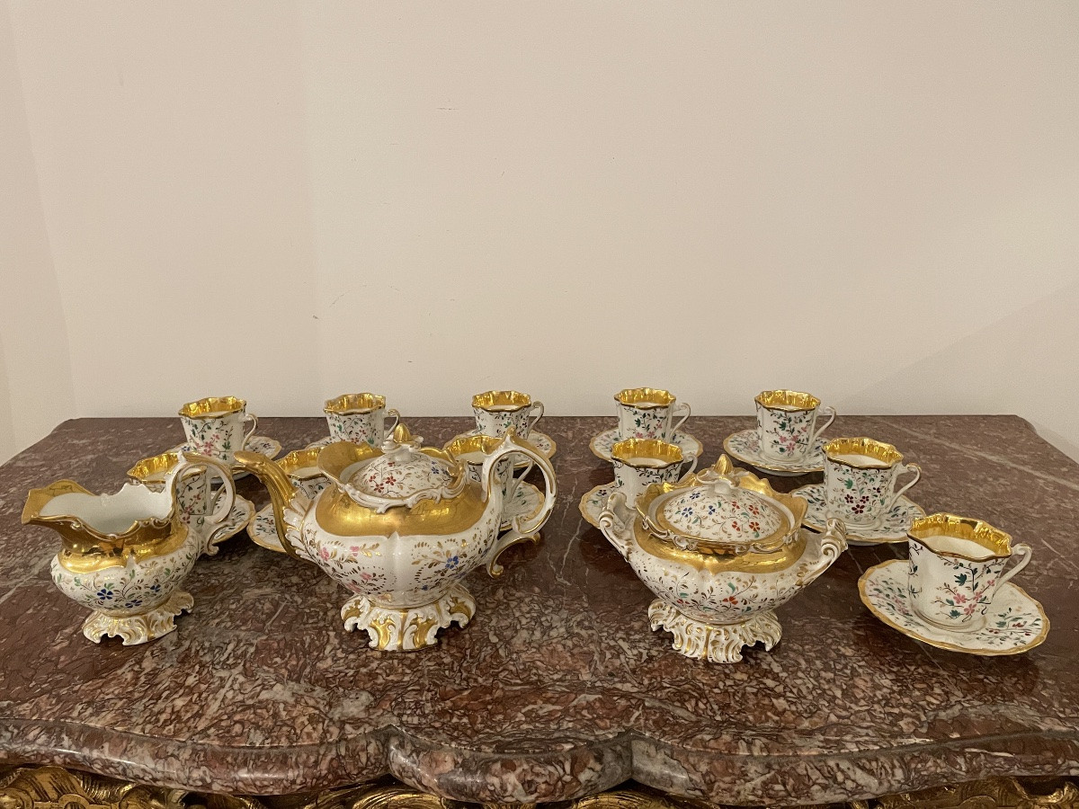 19th Century Paris Porcelain Coffee Service -photo-6