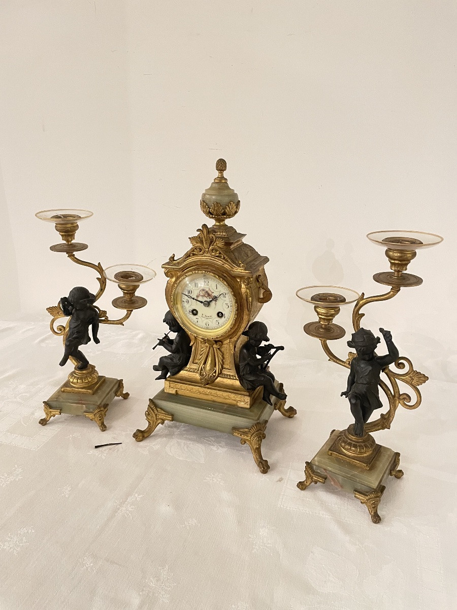 Garniture de Cheminée Napoleon III-photo-3