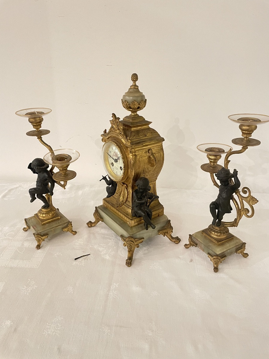 Garniture de Cheminée Napoleon III-photo-7