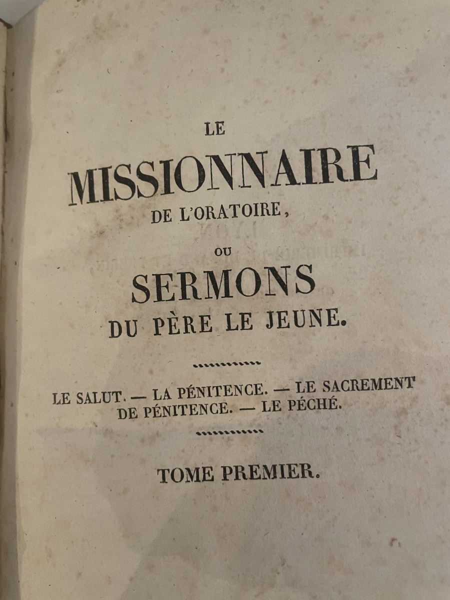 Le Missionnaire De l'Oratoire Où Sermons 13 Volumes XIX Siècle-photo-4