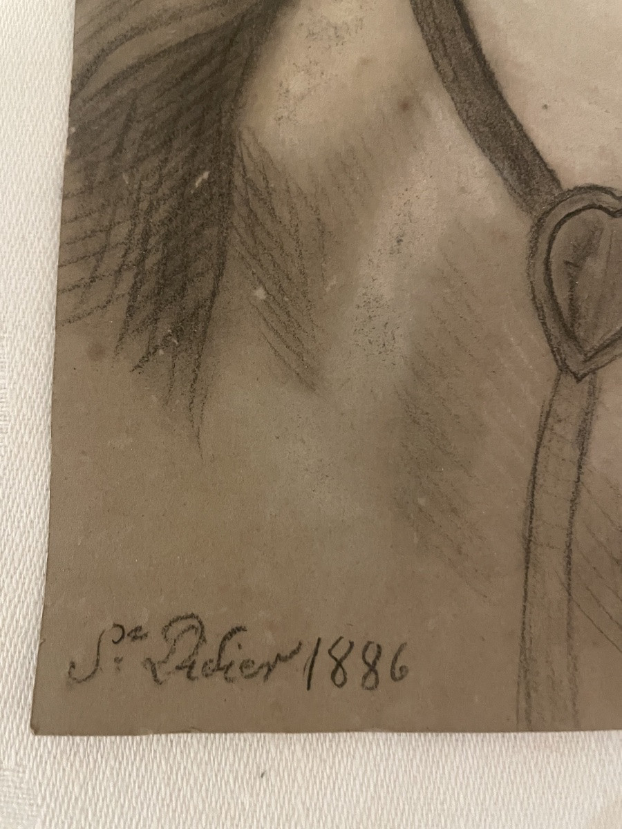 Military Rider Drawing XIX Century-photo-3