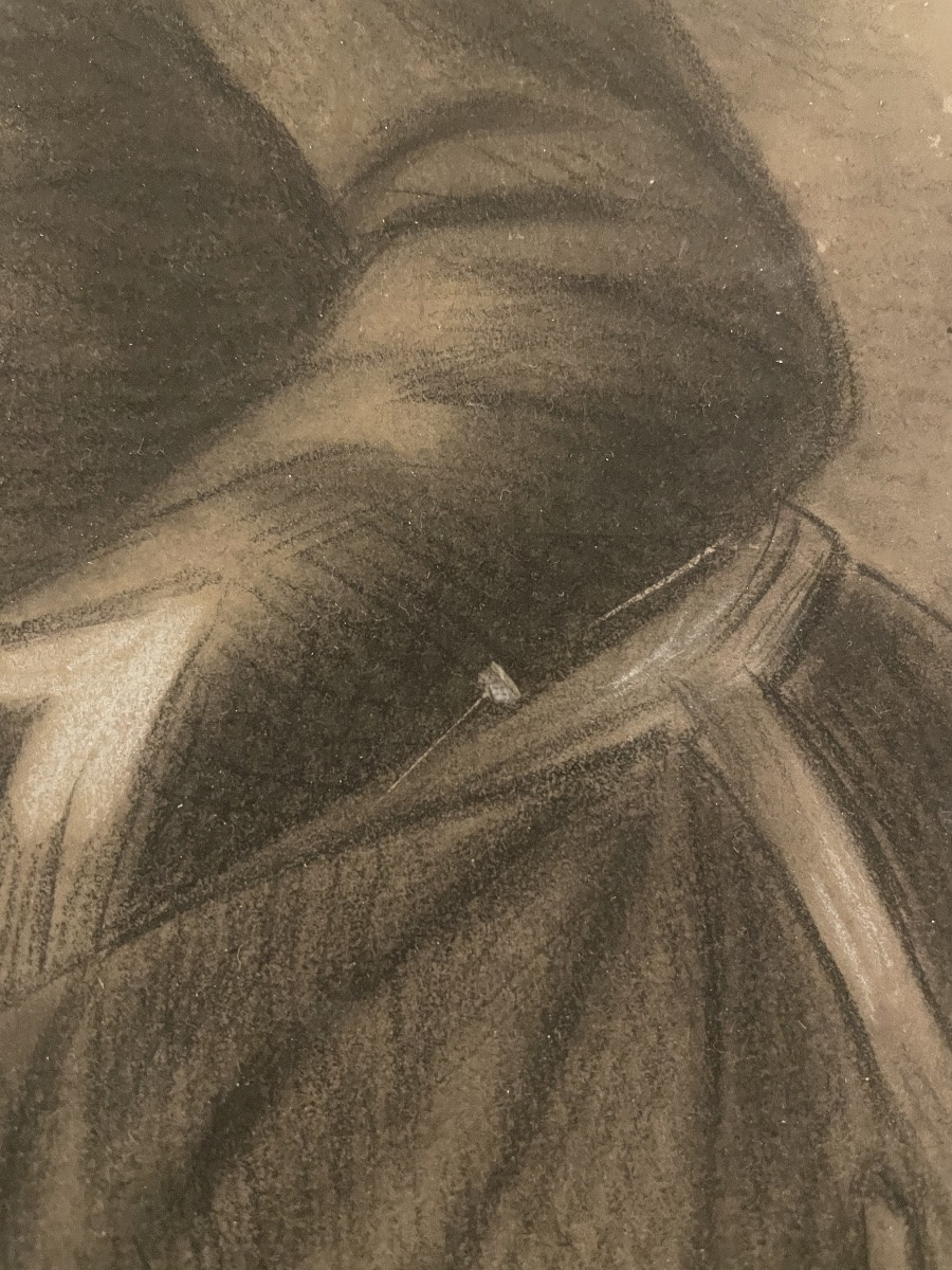 Military Rider Drawing XIX Century-photo-3
