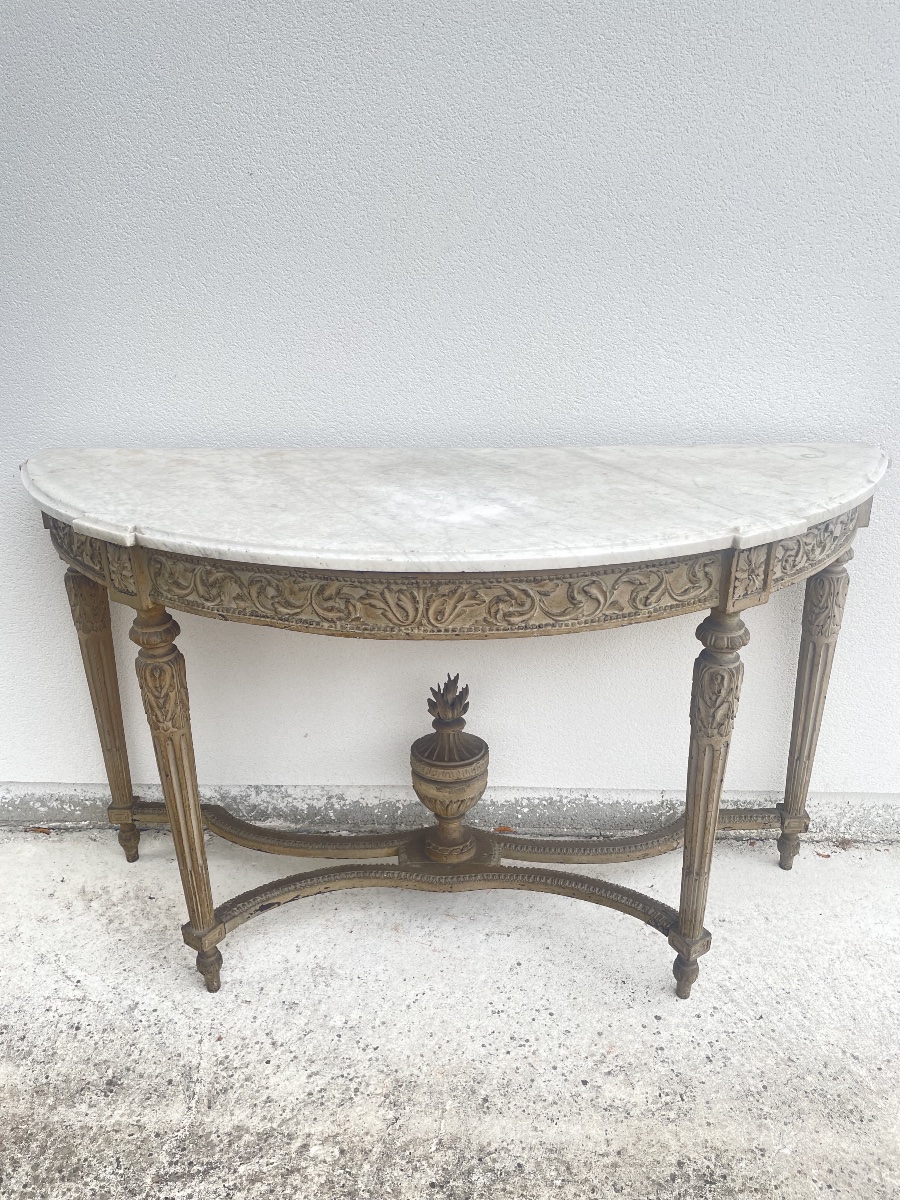 Grande console Louis XVI d’époque XVIII siècle -photo-8