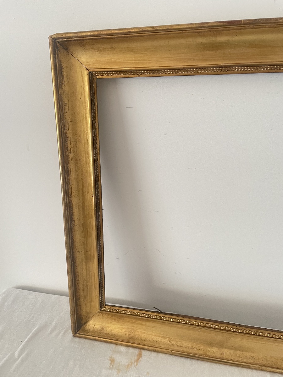 19th-century Gilded Wooden Frame -photo-2