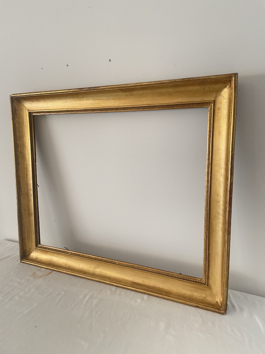 19th-century Gilded Wooden Frame -photo-3