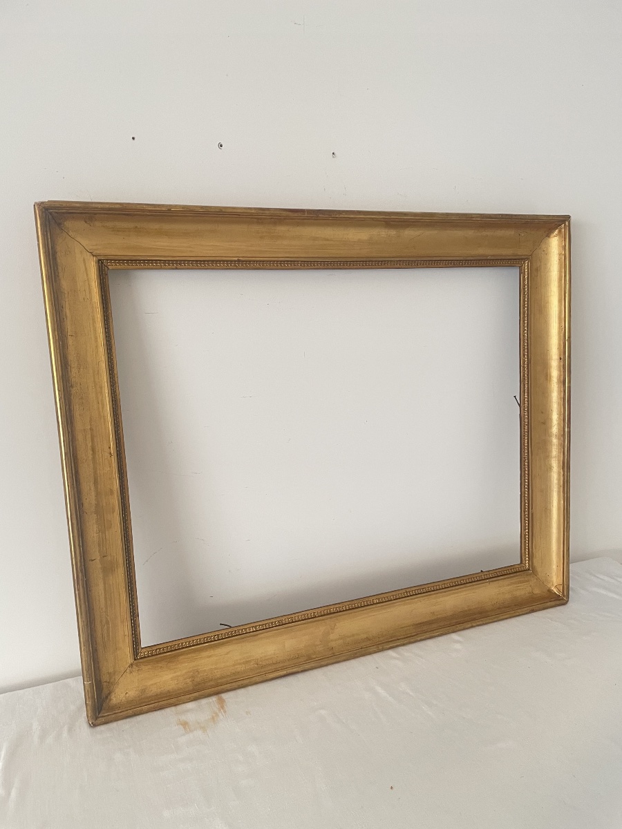 19th-century Gilded Wooden Frame -photo-4