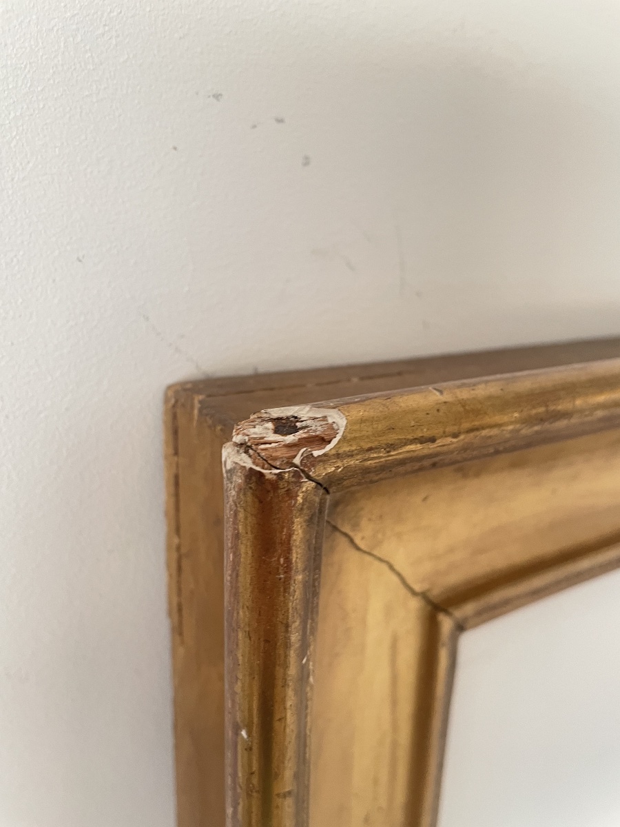 19th-century Gilded Wooden Frame -photo-1