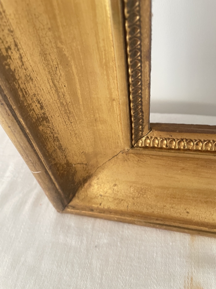 19th-century Gilded Wooden Frame -photo-2