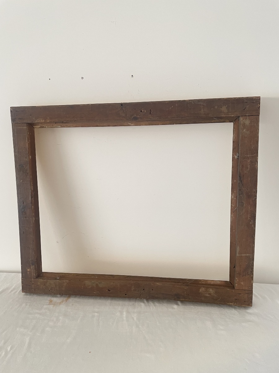 19th-century Gilded Wooden Frame -photo-3