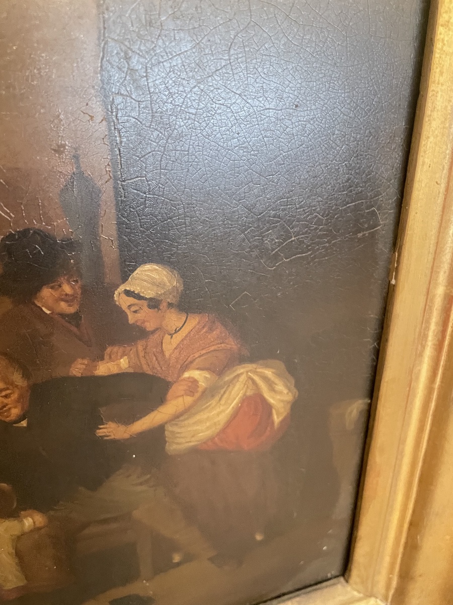 Pair Of 19th-century Oil-on-copper Paintings -photo-4