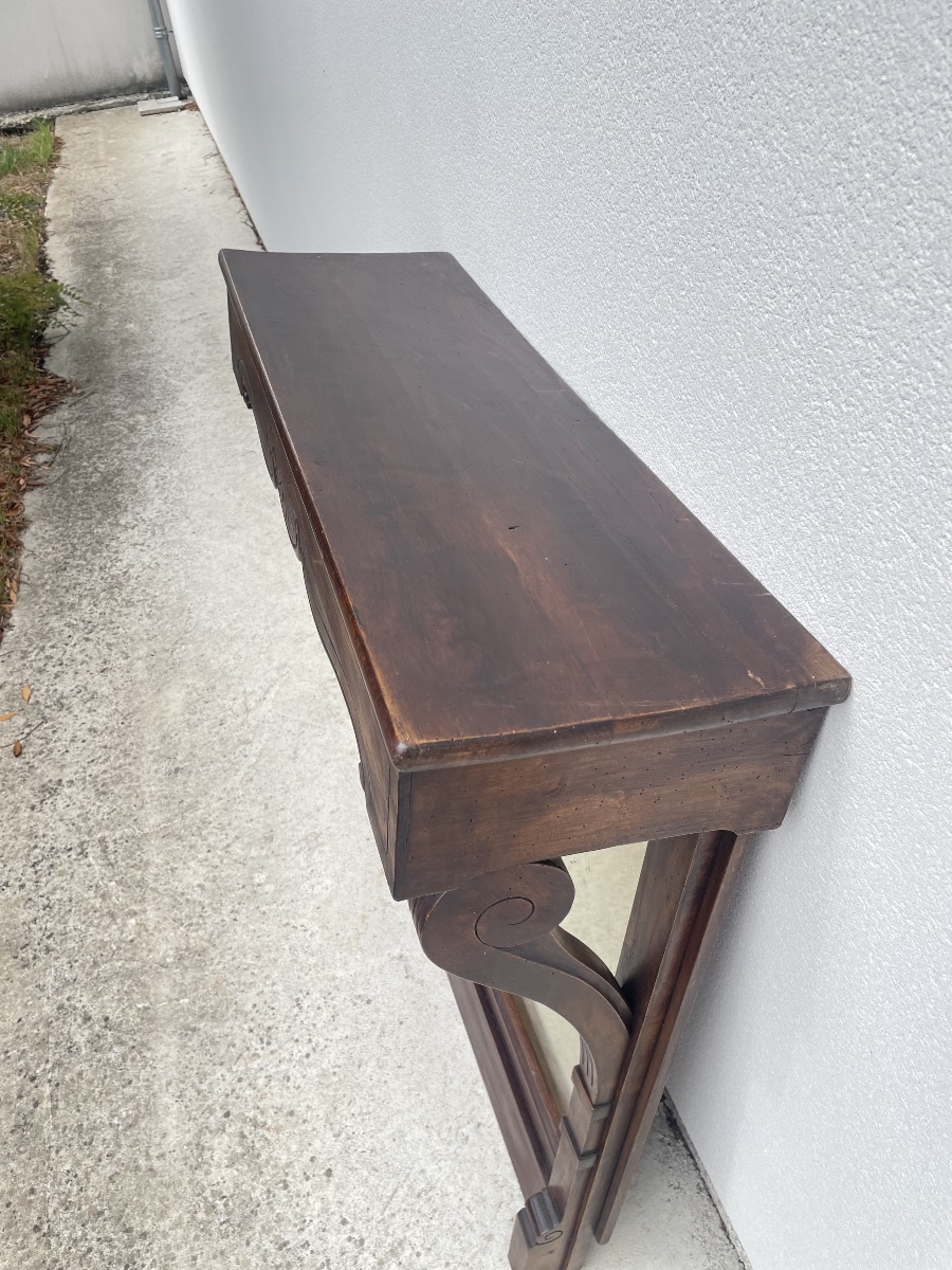 Console murale avec miroir XIX siècle -photo-8