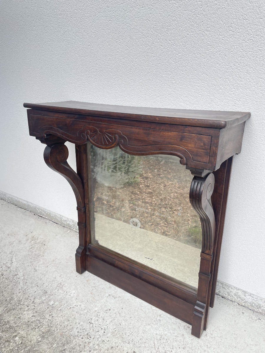 Console murale avec miroir XIX siècle 