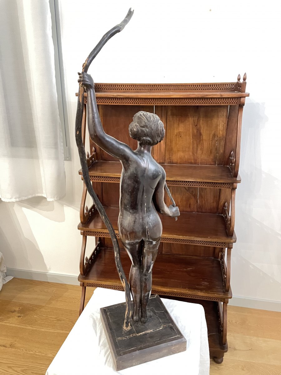 Nude Feminine Wood Sculpture-photo-3