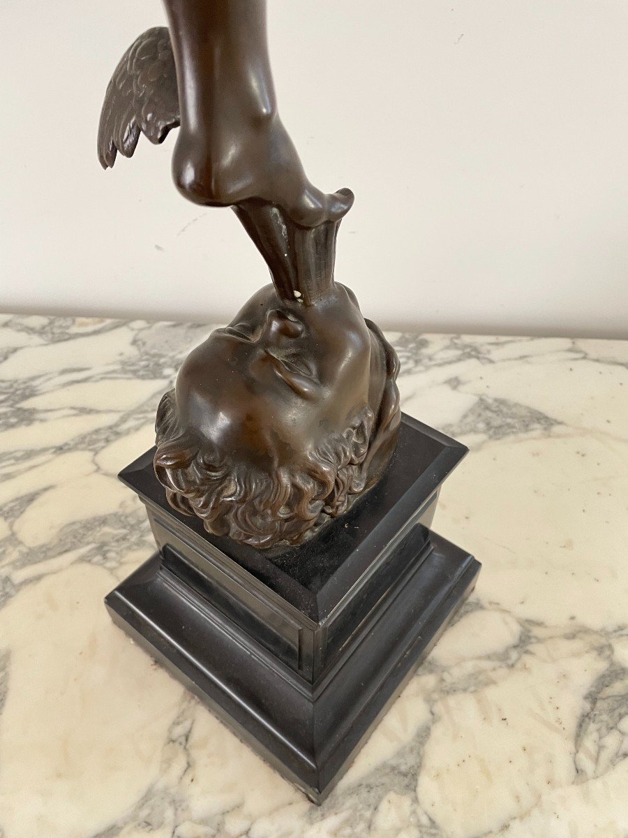 MERCURE EN BRONZE XIX SIECLE-photo-6