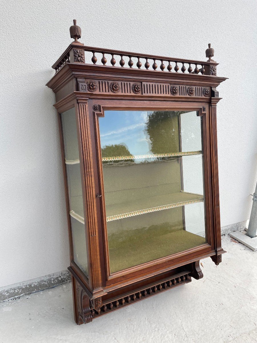 Walnut Hanging Showcase XIX Century