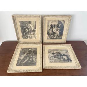 SUITE DE QUATRES LITHOGRAPHIES ORIENTALISTES