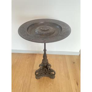 BARBEDIENNE FERDINAND GUERIDON EN FONTE XIX SIECLE