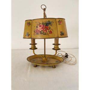 LAMPE BOUILLOTTE A DECOR FLORAL