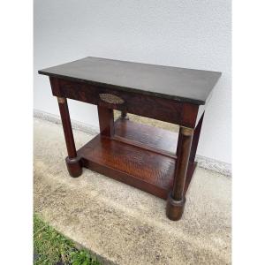 19th Century Mahogany Empire Console 