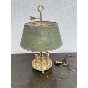 19th Century Bronze Hot Water Bottle Lamp 