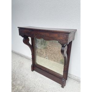 19th-century Wall Console With Mirror