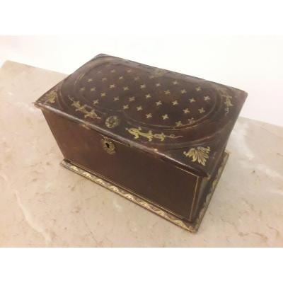 Louis XIV Style Jewelery Box Leather Sheath
