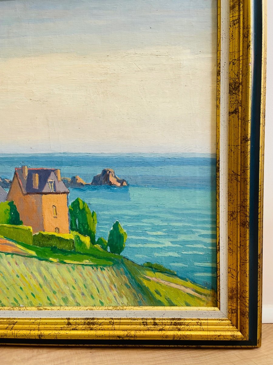 Peinture De Bretagne « Cancale » Antonin Ponchon-photo-3