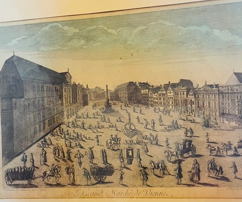 Engraving Of The City Of Vienna 18th-photo-3