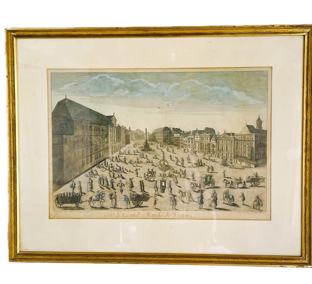 Engraving Of The City Of Vienna 18th