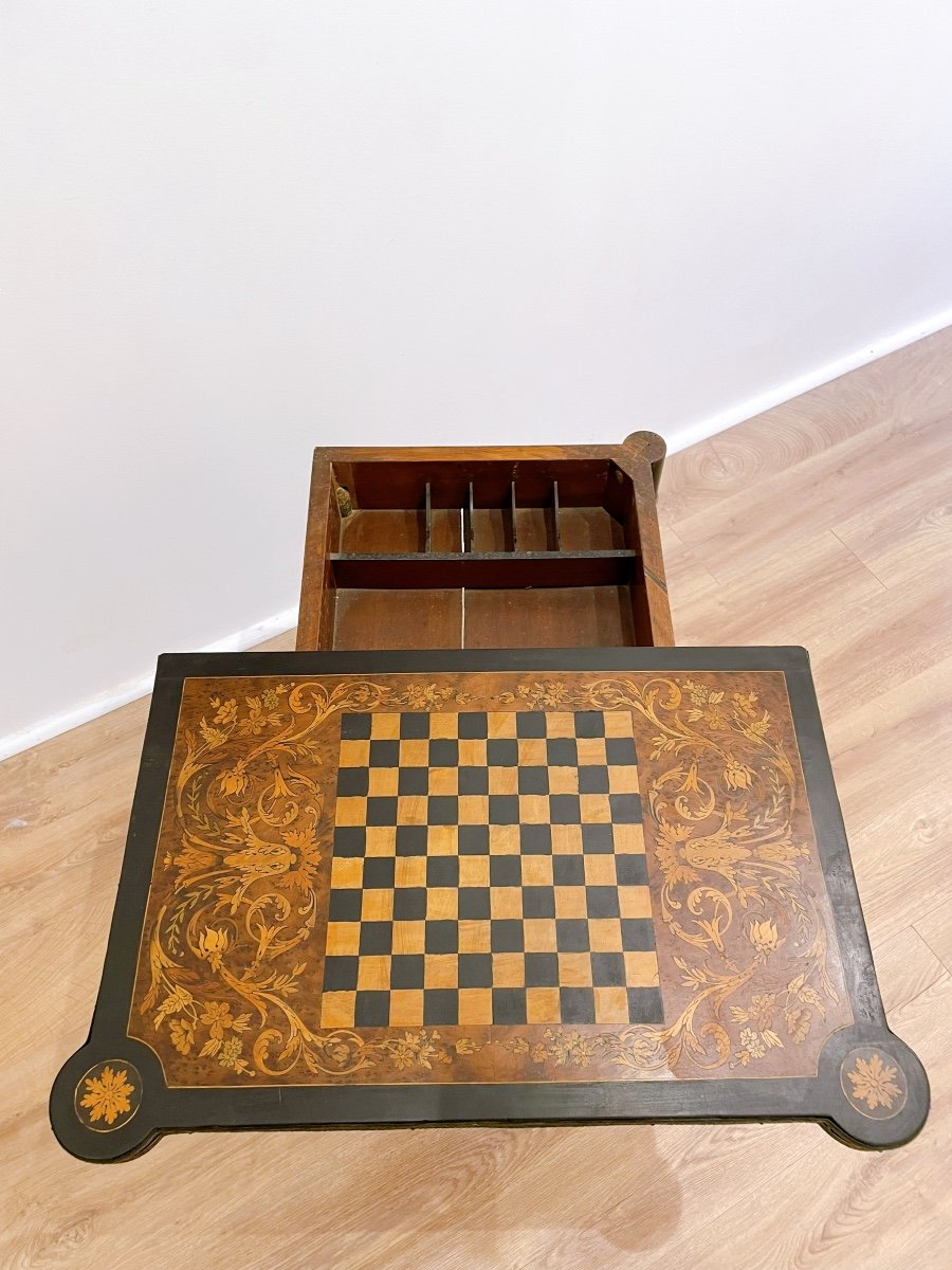 Napoleon III Console Games Table-photo-3