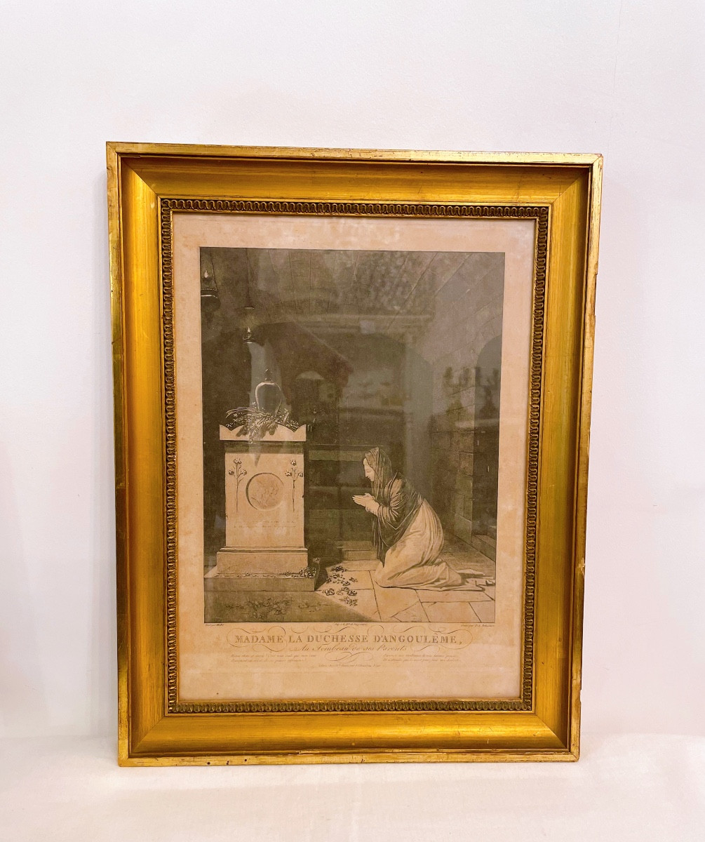 Madame The Duchess Of Angoulême, At The Tomb Of Her Parents