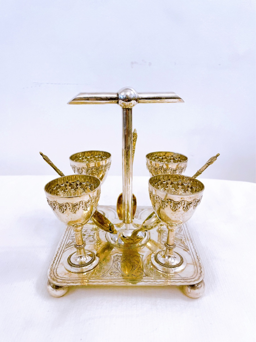 19th Century 4 Egg Set