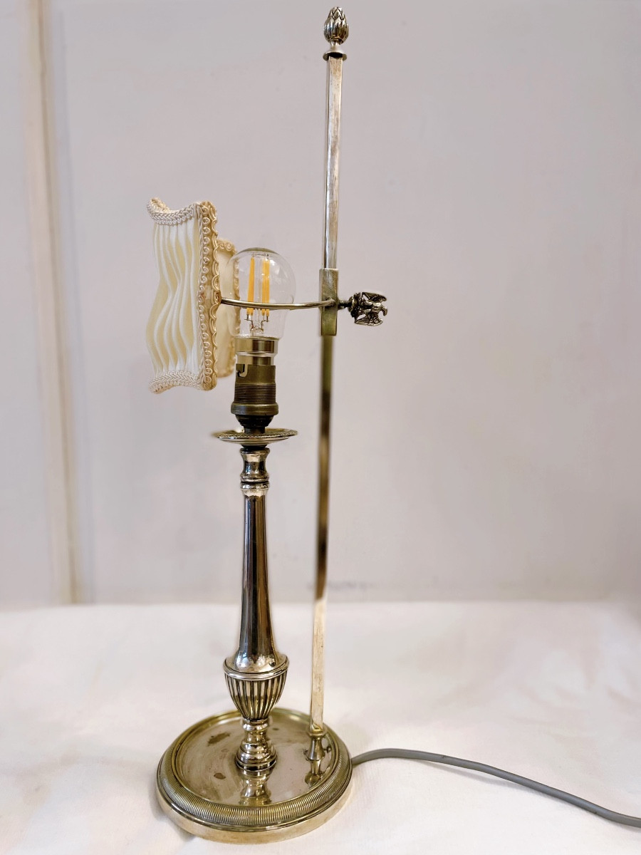 Silver Metal Desk Lamp -photo-4