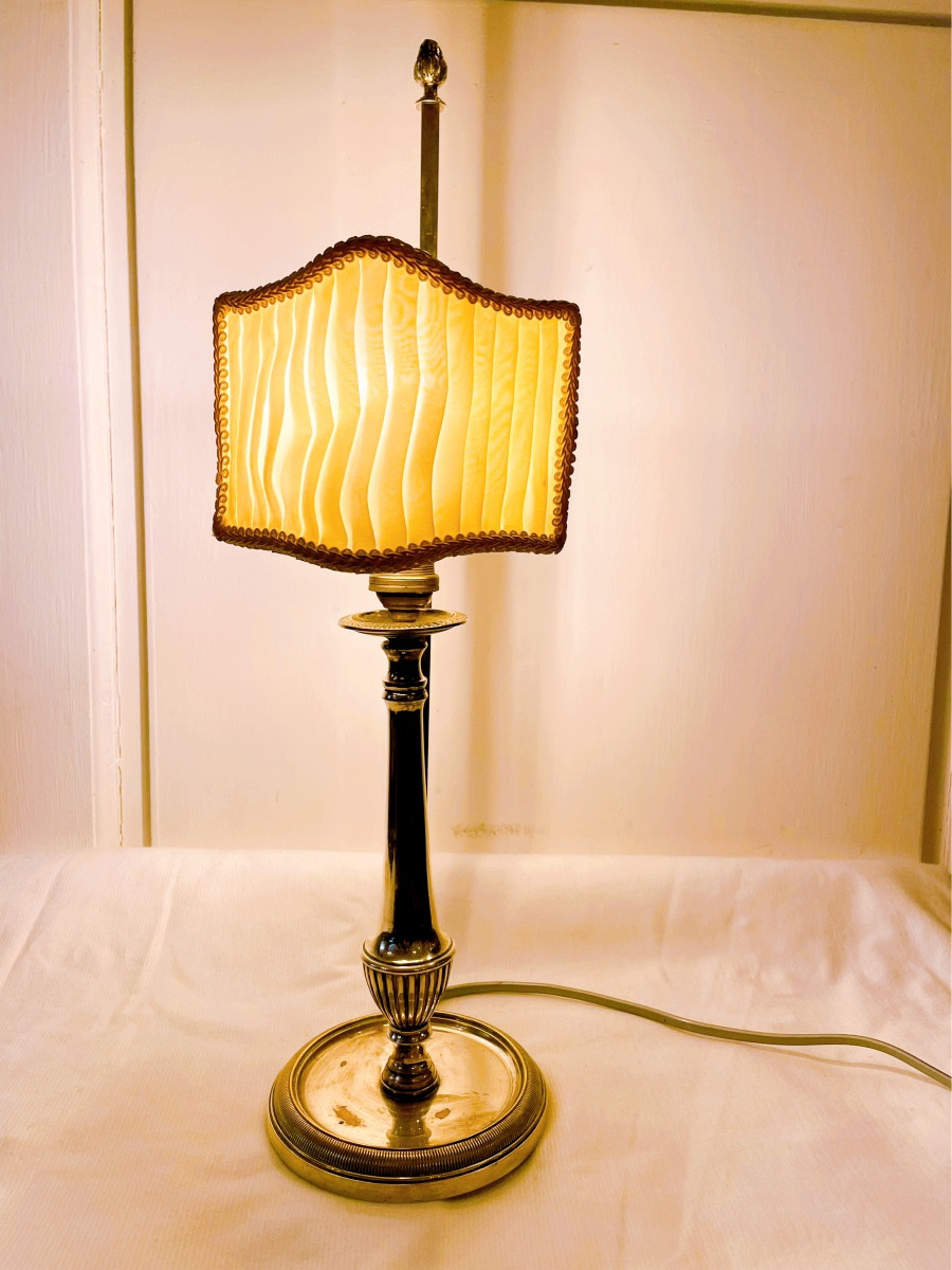 Silver Metal Desk Lamp -photo-4