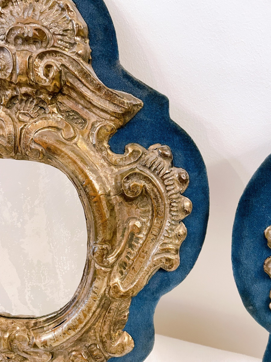 Pair Of Small Italian Mirrors From The Louis XV Period -photo-4