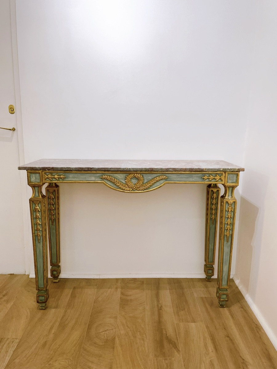 Console Avec Marbre Style Louis XVI-photo-3
