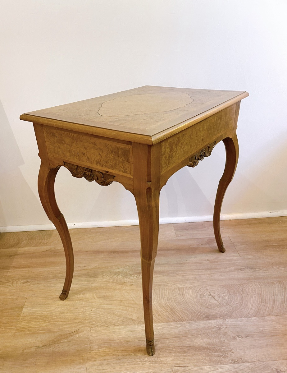 Table avec tiroir style Louis XV-photo-2