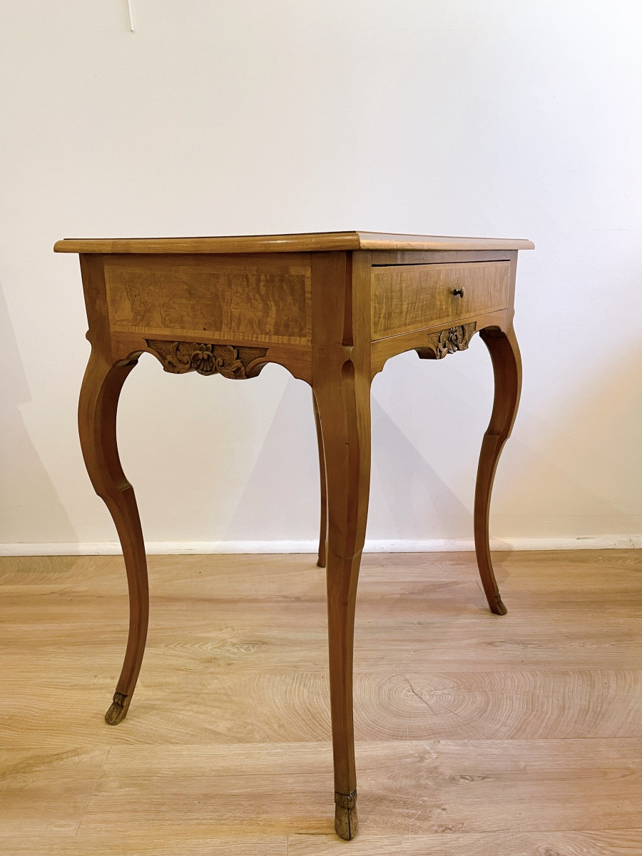 Table avec tiroir style Louis XV-photo-3