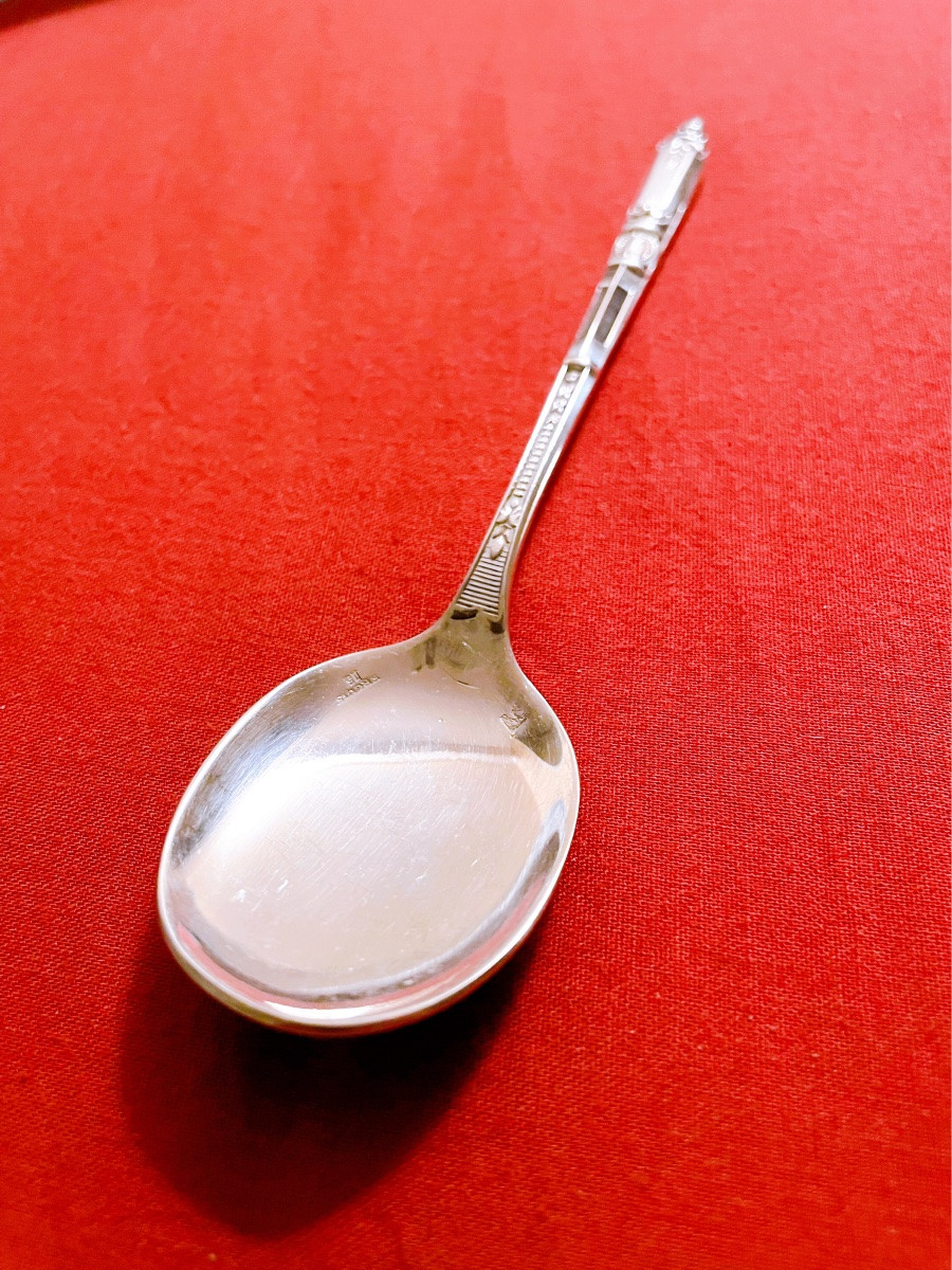 12 Ercuis Silver Metal Ice Cream Spoons -photo-3